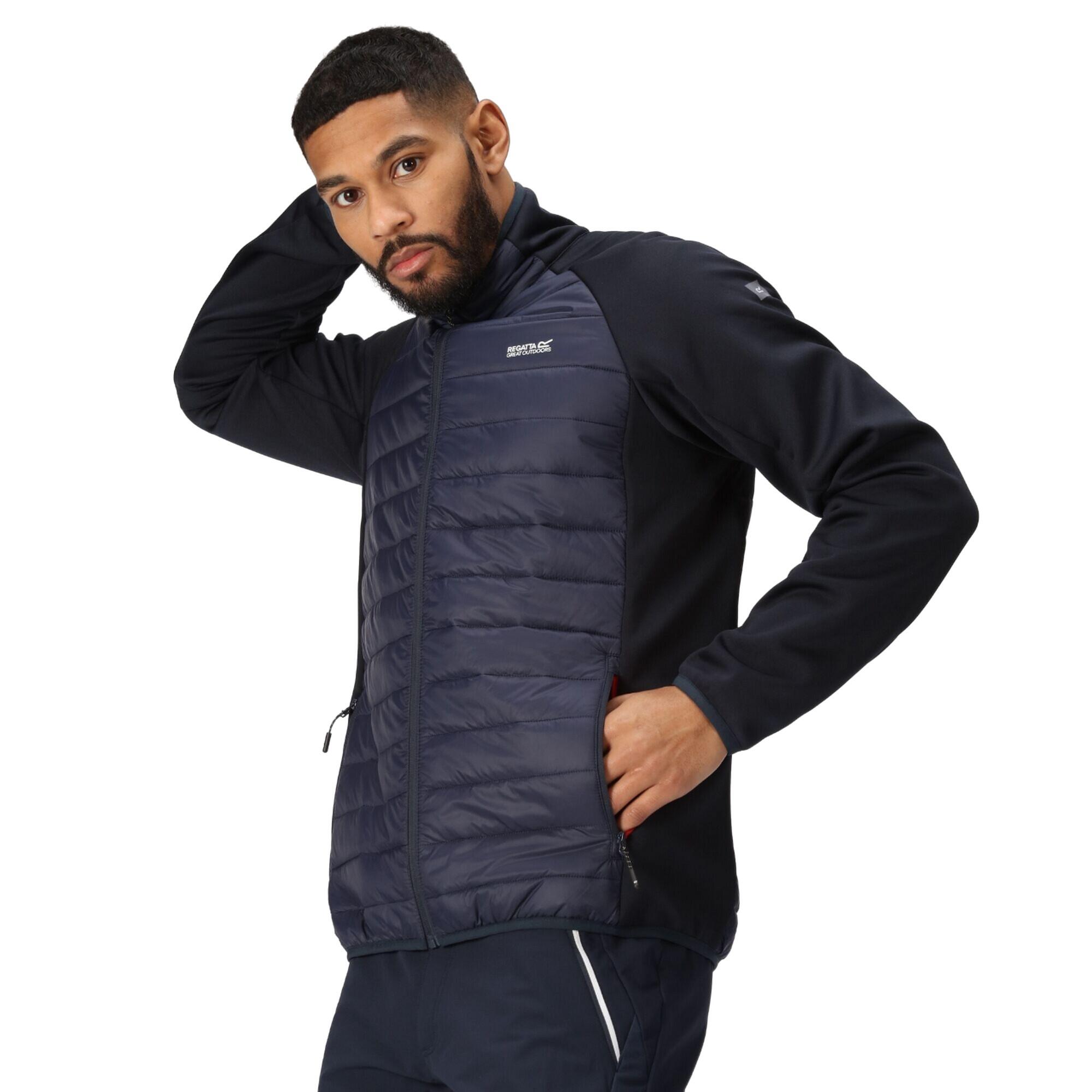 Mens Clumber IV Hybrid Jacket (Navy/Danger Red) 3/5