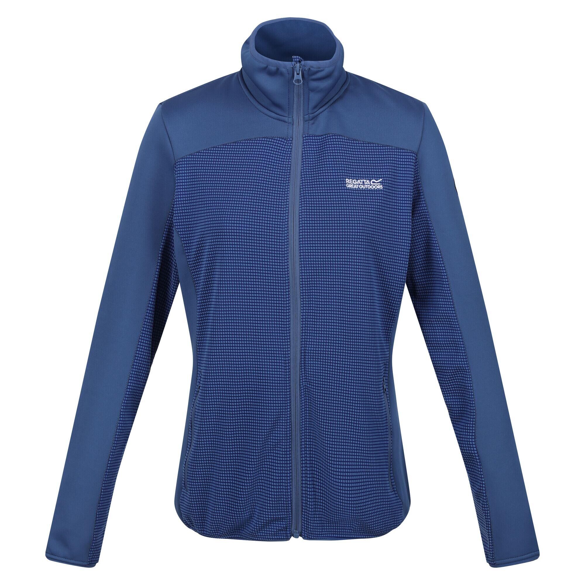 REGATTA Womens/Ladies Highton III Full Zip Fleece Jacket (Dusty Denim)