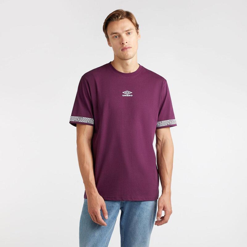 Tshirt SUPPORTERS Homme (Violet foncé / Blanc)