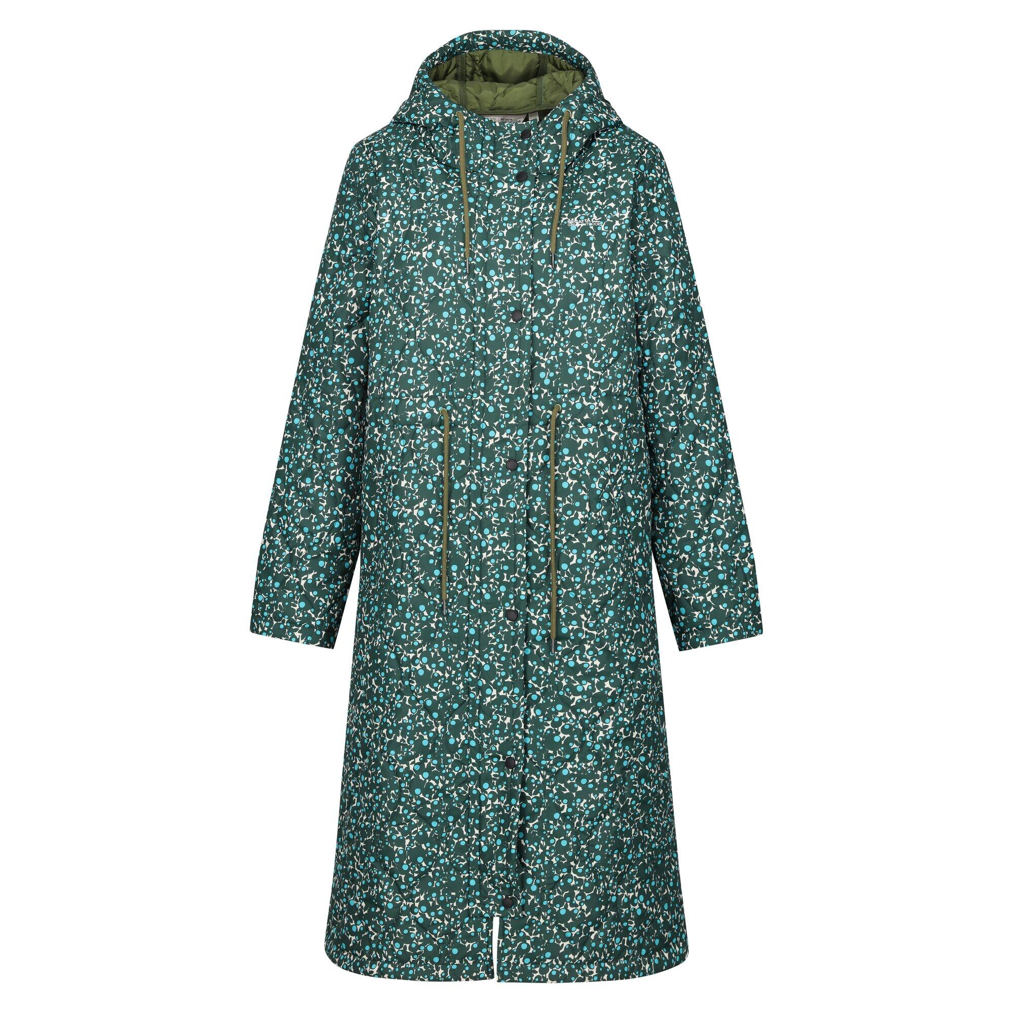 Womens/Ladies Orla Berry Bubble Hooded Longline Padded Jacket (Jade
