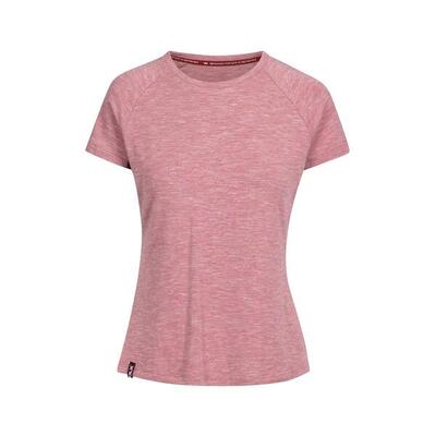 Dames katie dlx marl tshirt (licht moerbei gemêleerd)
