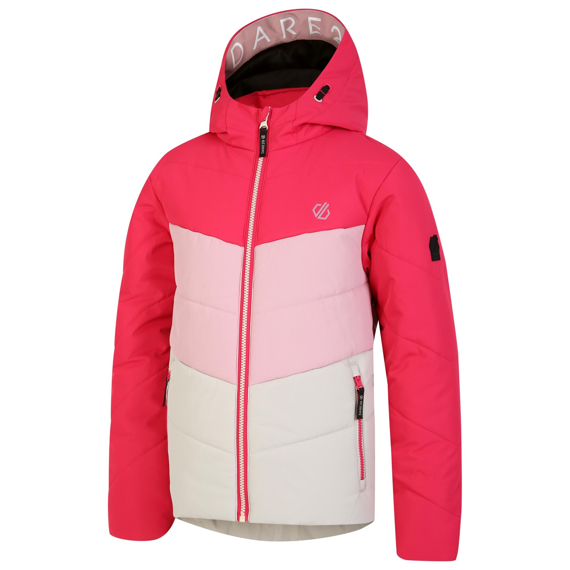 Childrens/Kids Jolly Padded Jacket (Berry Pink/Pale Mauve) 3/5