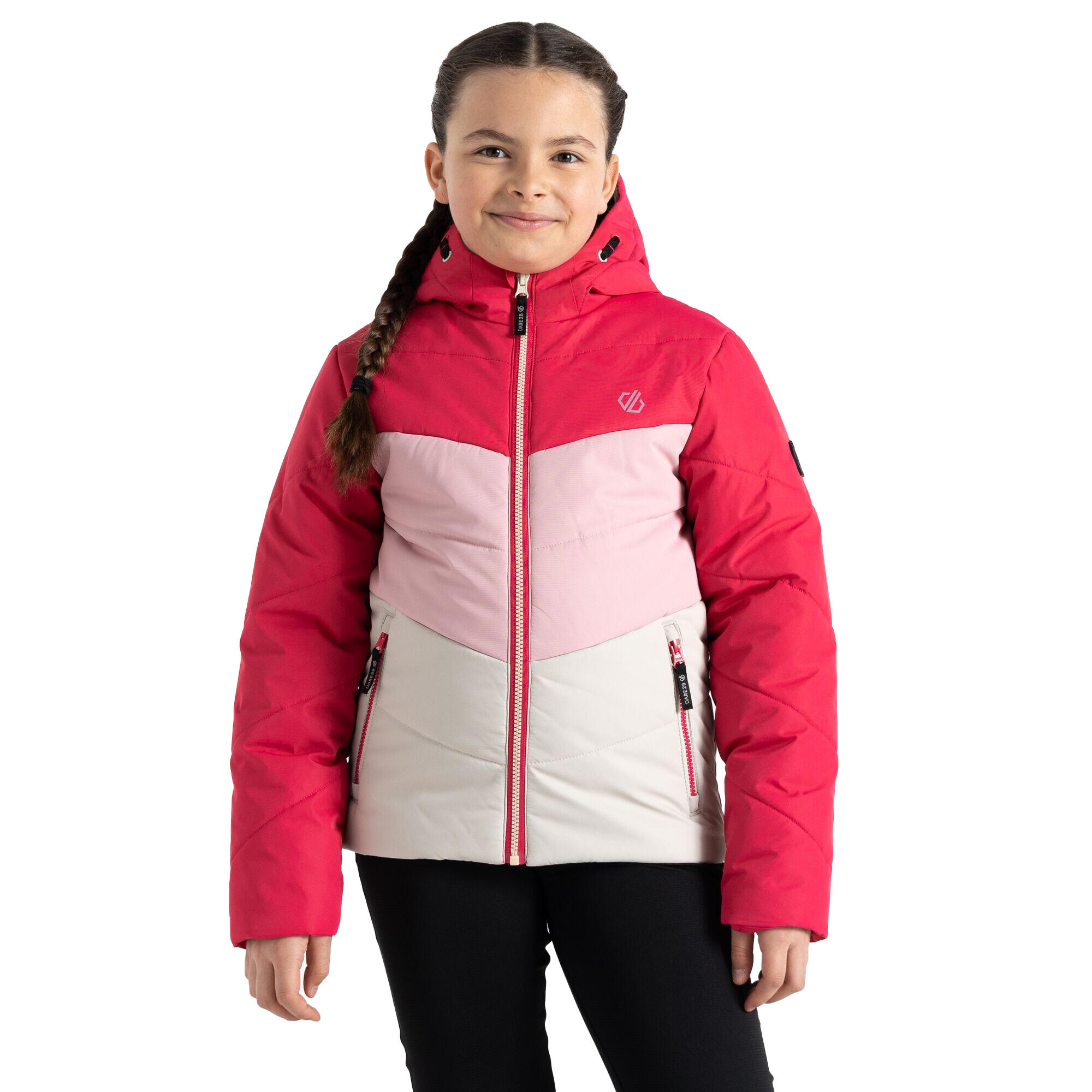 Childrens/Kids Jolly Padded Jacket (Berry Pink/Pale Mauve) 4/5