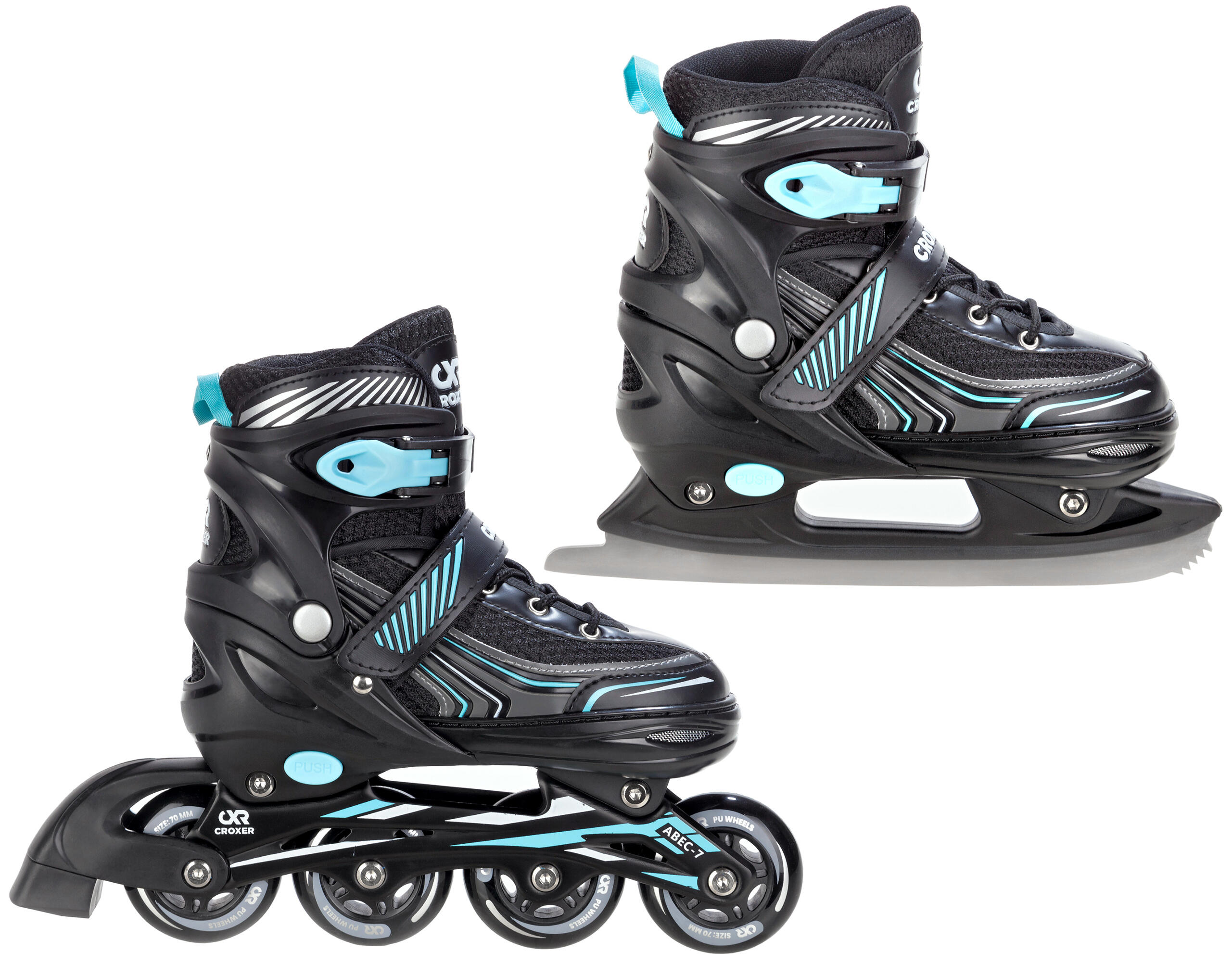 CROXER Rollschuhe 2in1 Verstellbare Optima