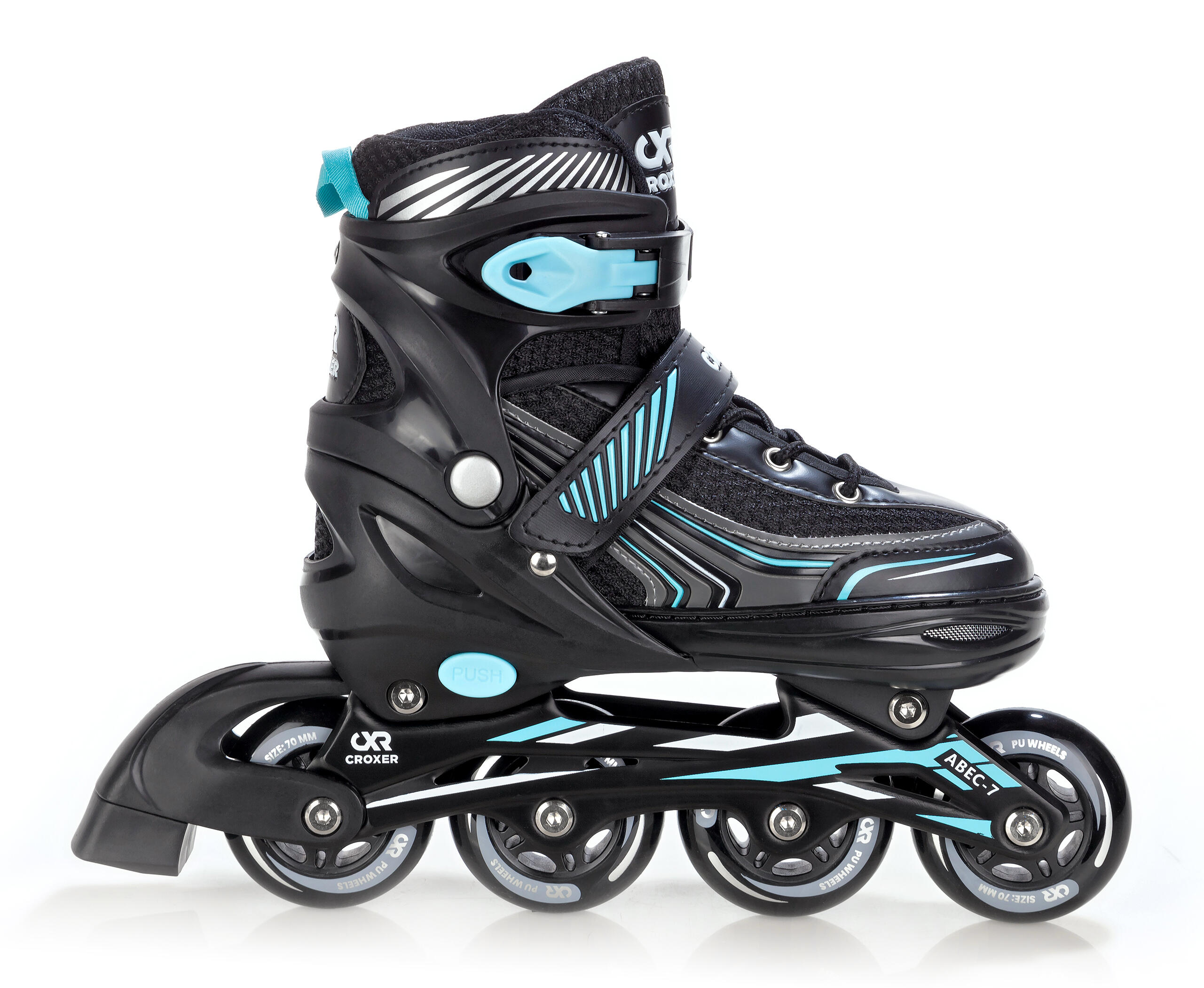 Patins à roulettes ajustables Optima Noir/Mint 2/5