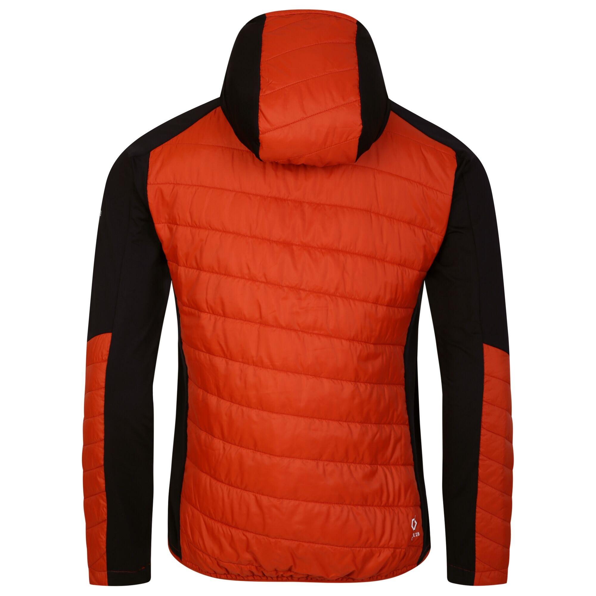 Mens Touring Contrast Panel Hybrid Jacket (Puffins Orange/Rooibos Tea) 2/5