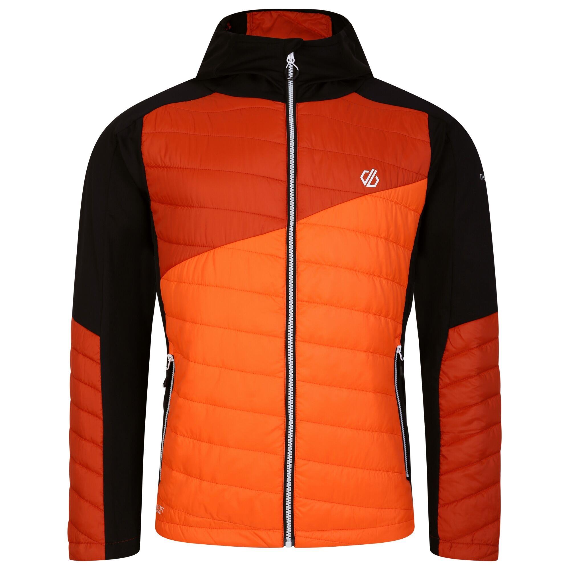 Mens Touring Contrast Panel Hybrid Jacket (Puffins Orange/Rooibos Tea) 1/5