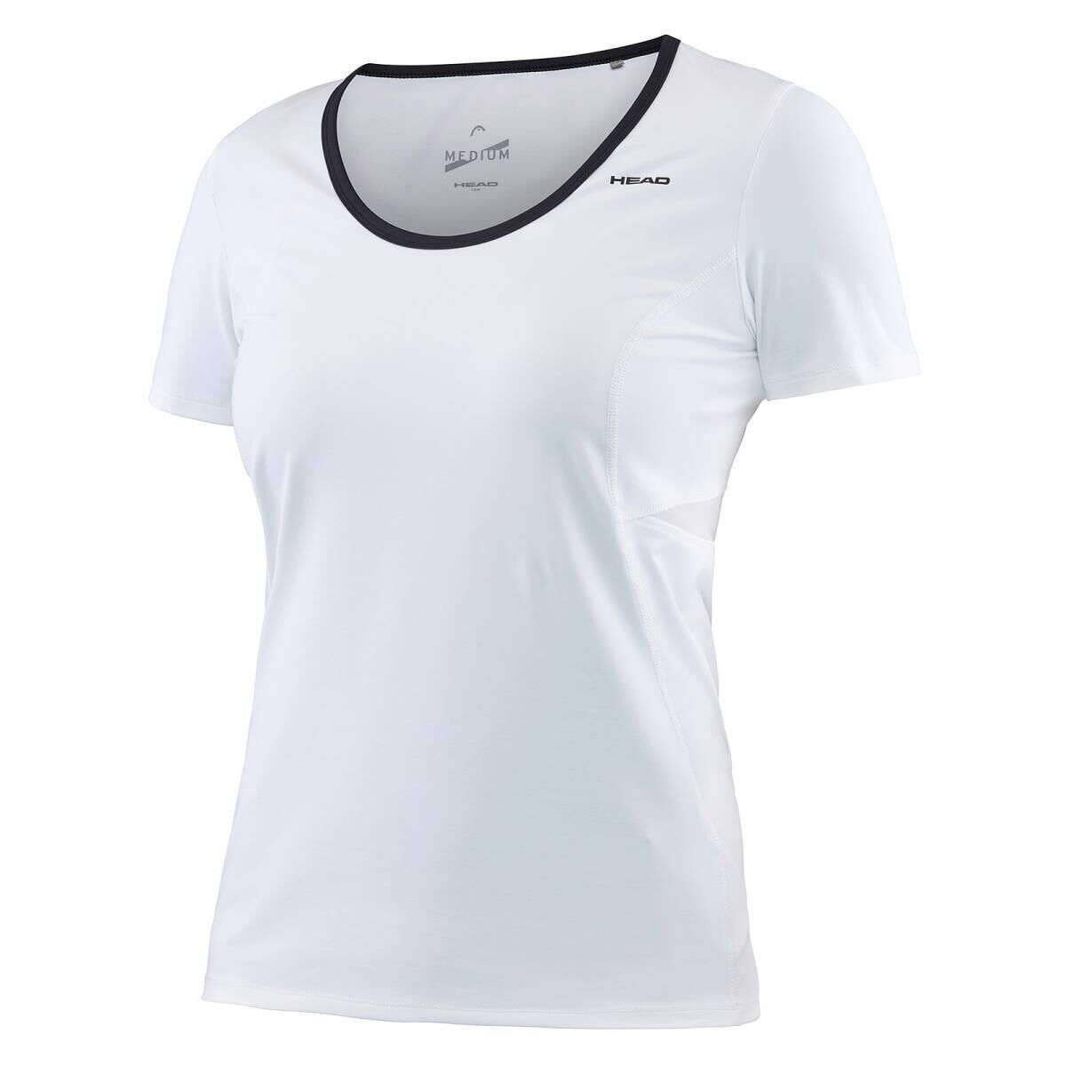 HEAD Womens/Ladies Performance Round Neck TShirt (White)