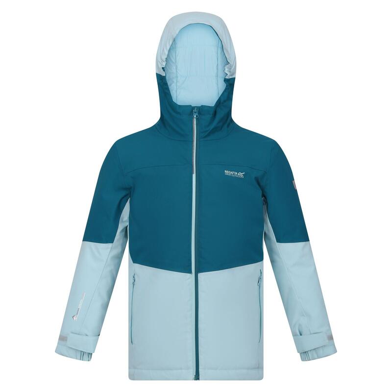 Veste imperméable HIGHTON Enfant (Bleu sarcelle foncé / Bleu pâle)