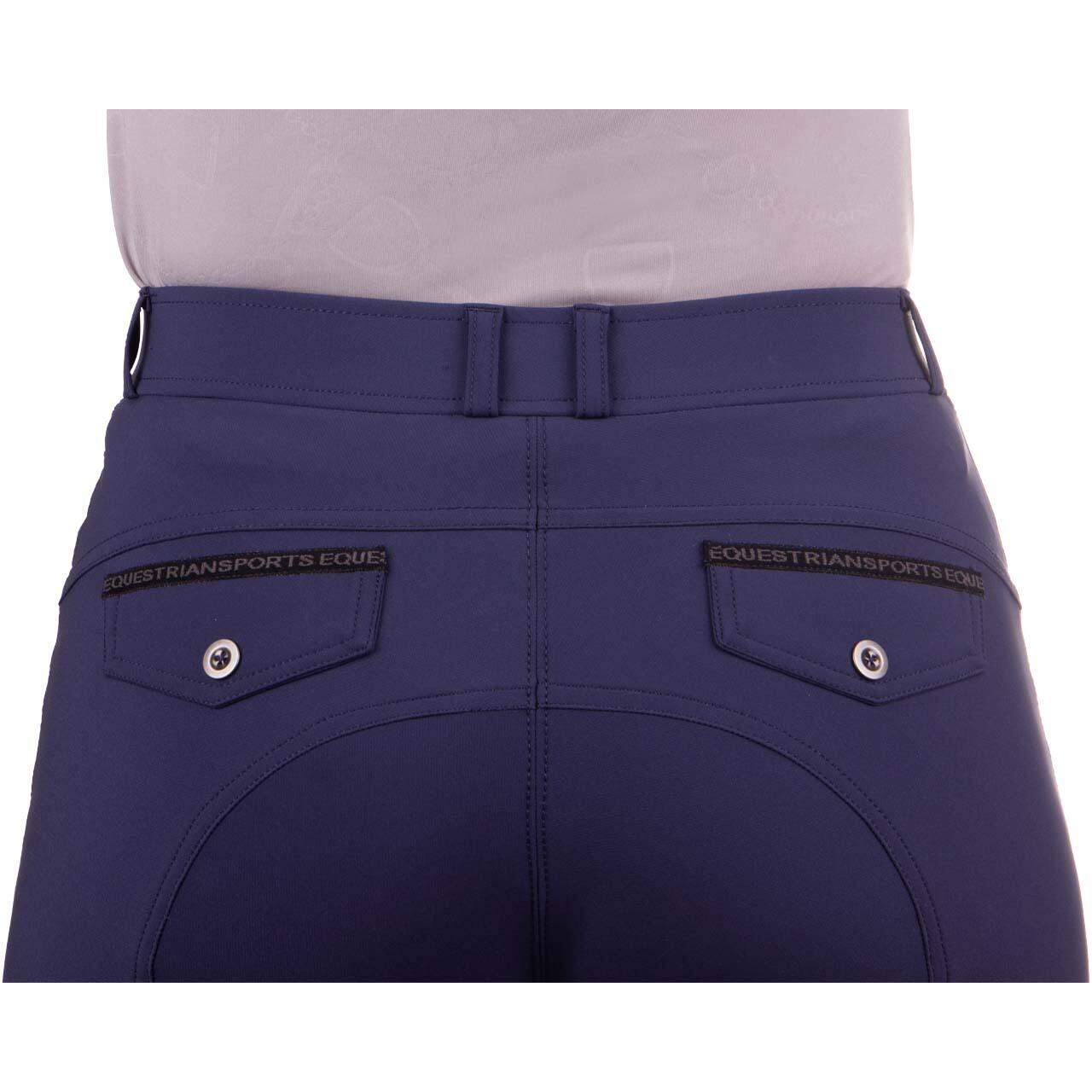 Pantaloni da equitazione da donna a media aderenza QHP Rylee 7/7