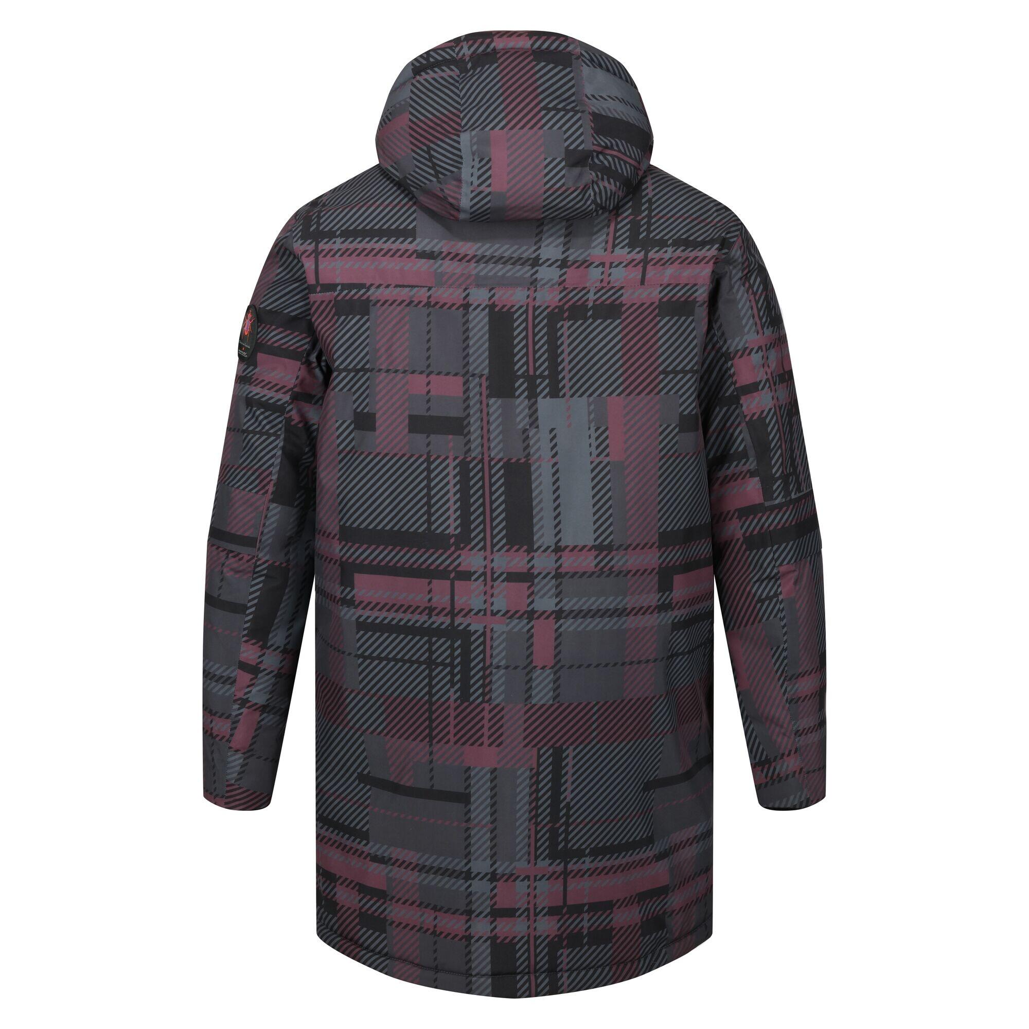 Mens Christian Lacroix Laurus Grid Padded Waterproof Jacket (Tartan) 2/4