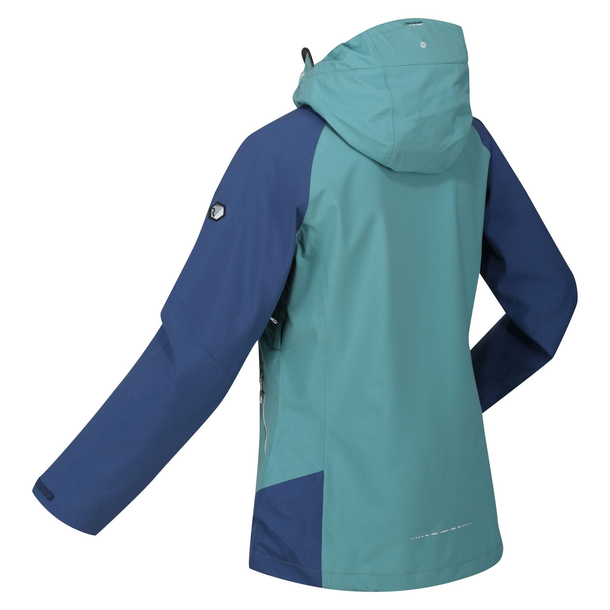 REGATTA Dames Raddick Waterdichte Jas Bristolblauw Dusty Denim Decathlon