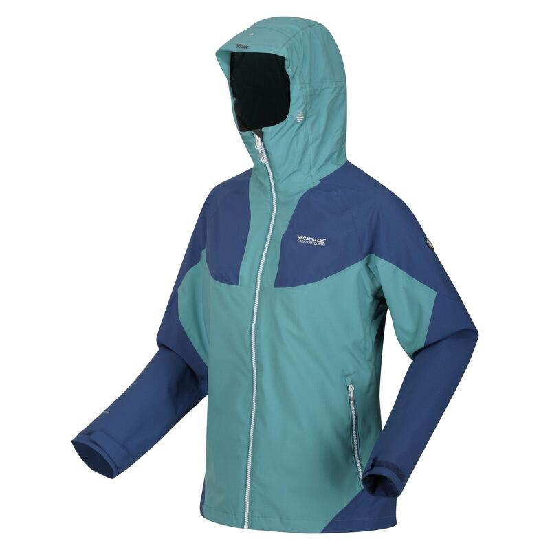 Veste imperméable RADDICK Femme (Jade bleu / Denim)