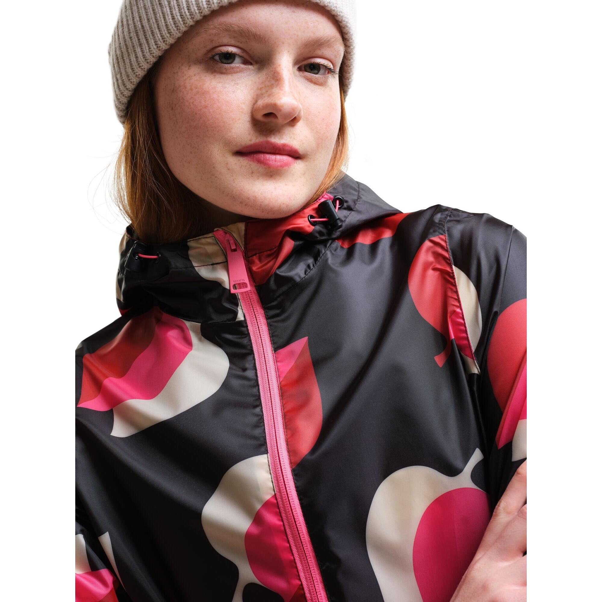 Womens/Ladies Orla Kiely PackIt Leaves Waterproof Jacket (Shadow Elm Pink) 4/5