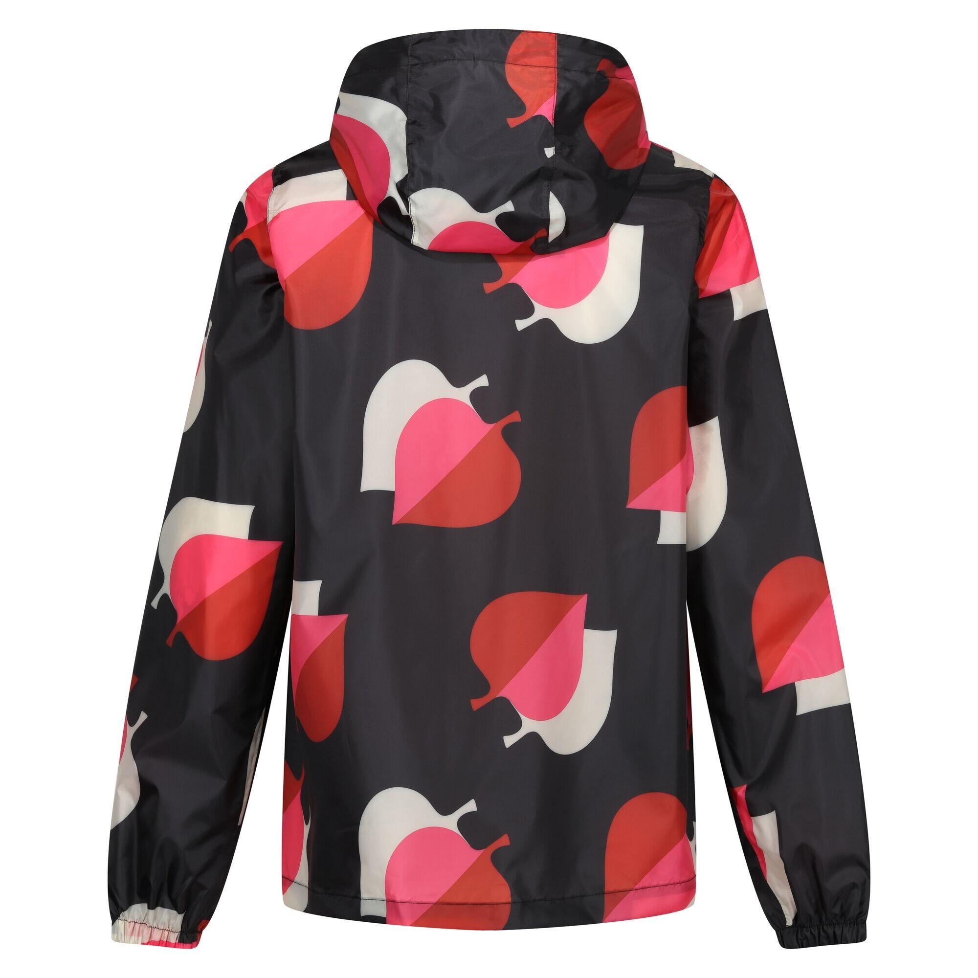 Womens/Ladies Orla Kiely PackIt Leaves Waterproof Jacket (Shadow Elm Pink) 2/5