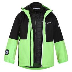 Veste imperméable HYDRATE Enfant (Vert jasmin / Noir)