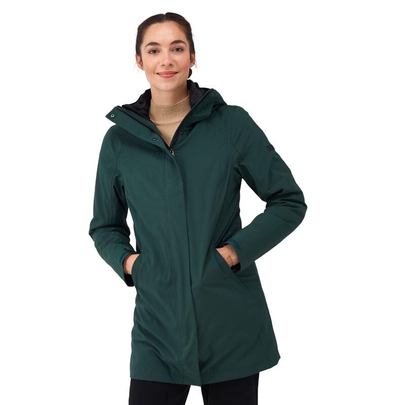 Veste imperméable DENBURY Femme (Vert foncé / Noir)