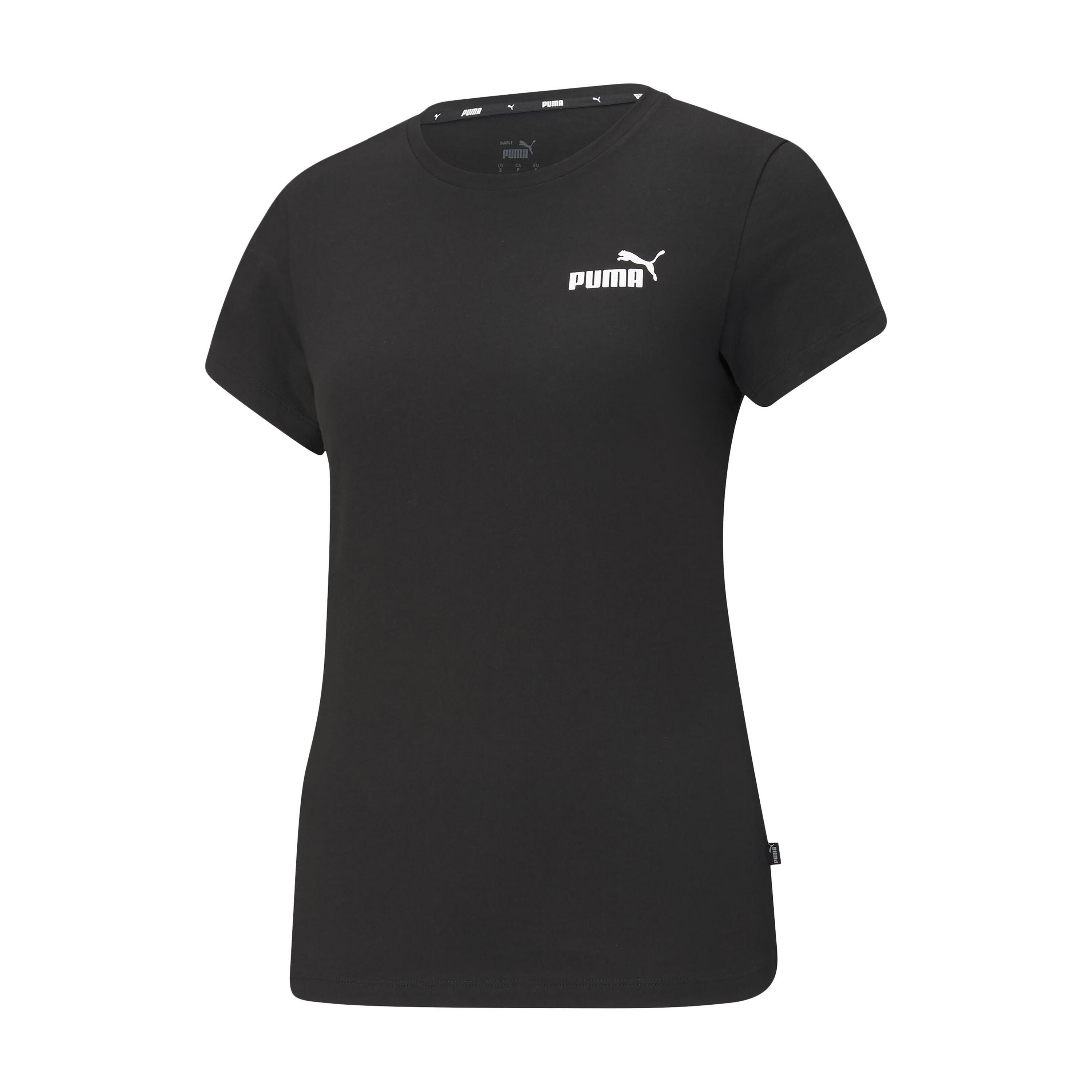 Puma Womens ESS Small Logo Tee, Black 1/2