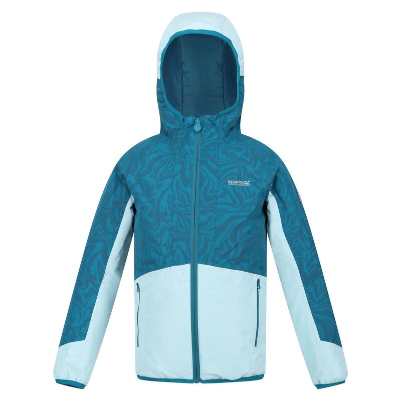 Veste imperméable VOLCANICS Enfant (Bleu sarcelle foncé / Bleu pâle)