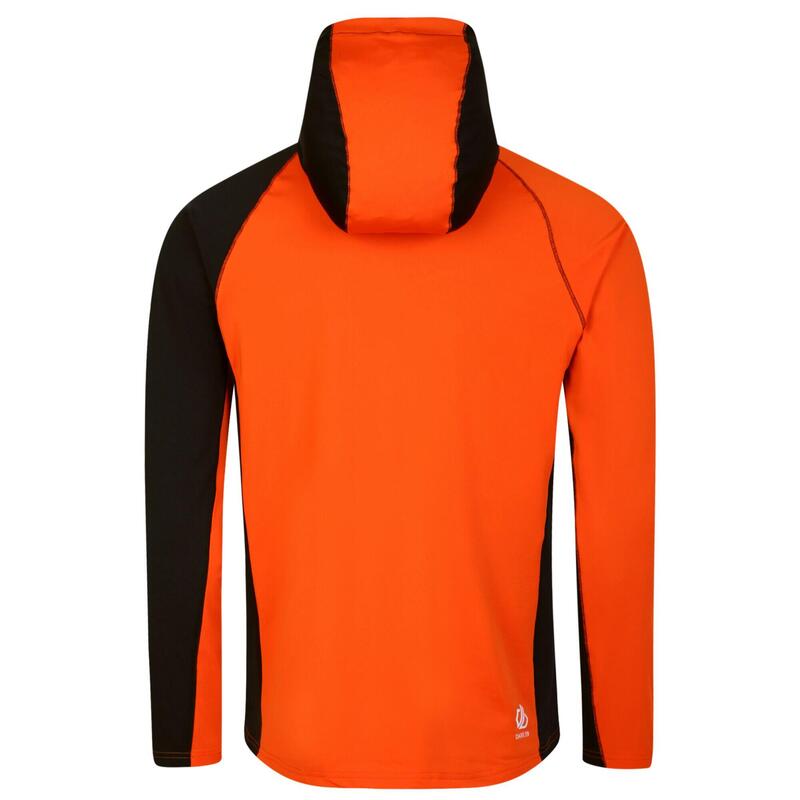 Heren Touring Hooded Stretch Full Zip Jacket (Puffins Sinaasappel/Rooibosthee)