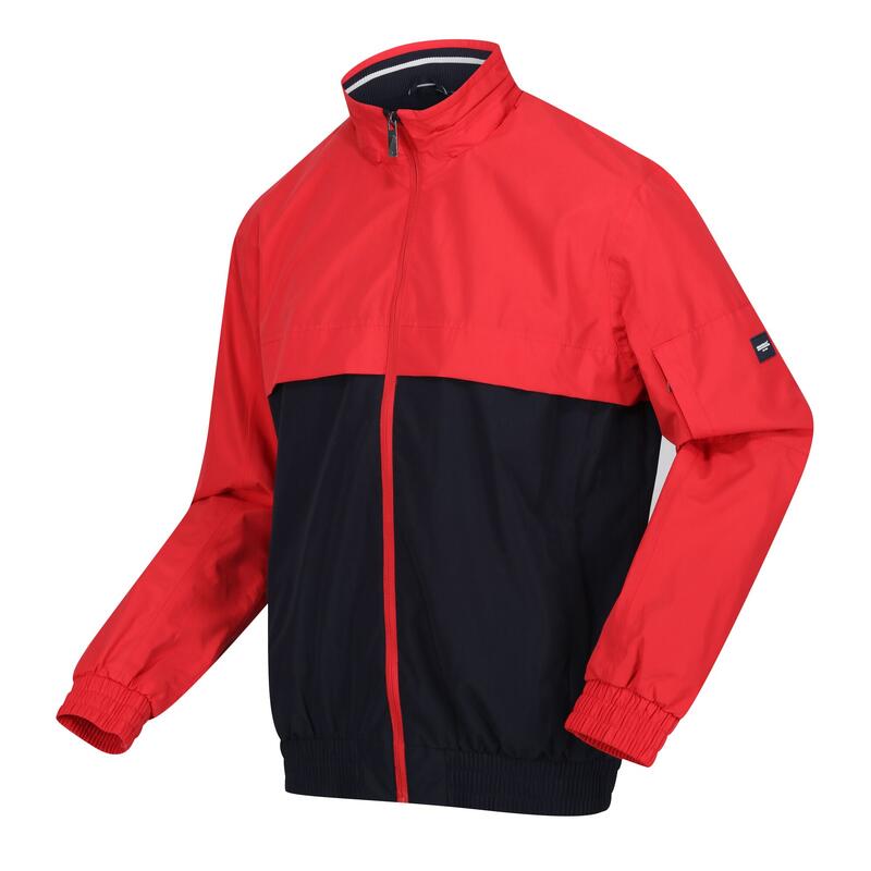 "Shorebay" Jacke, wasserfest für Herren Rokoko Rot/Marineblau