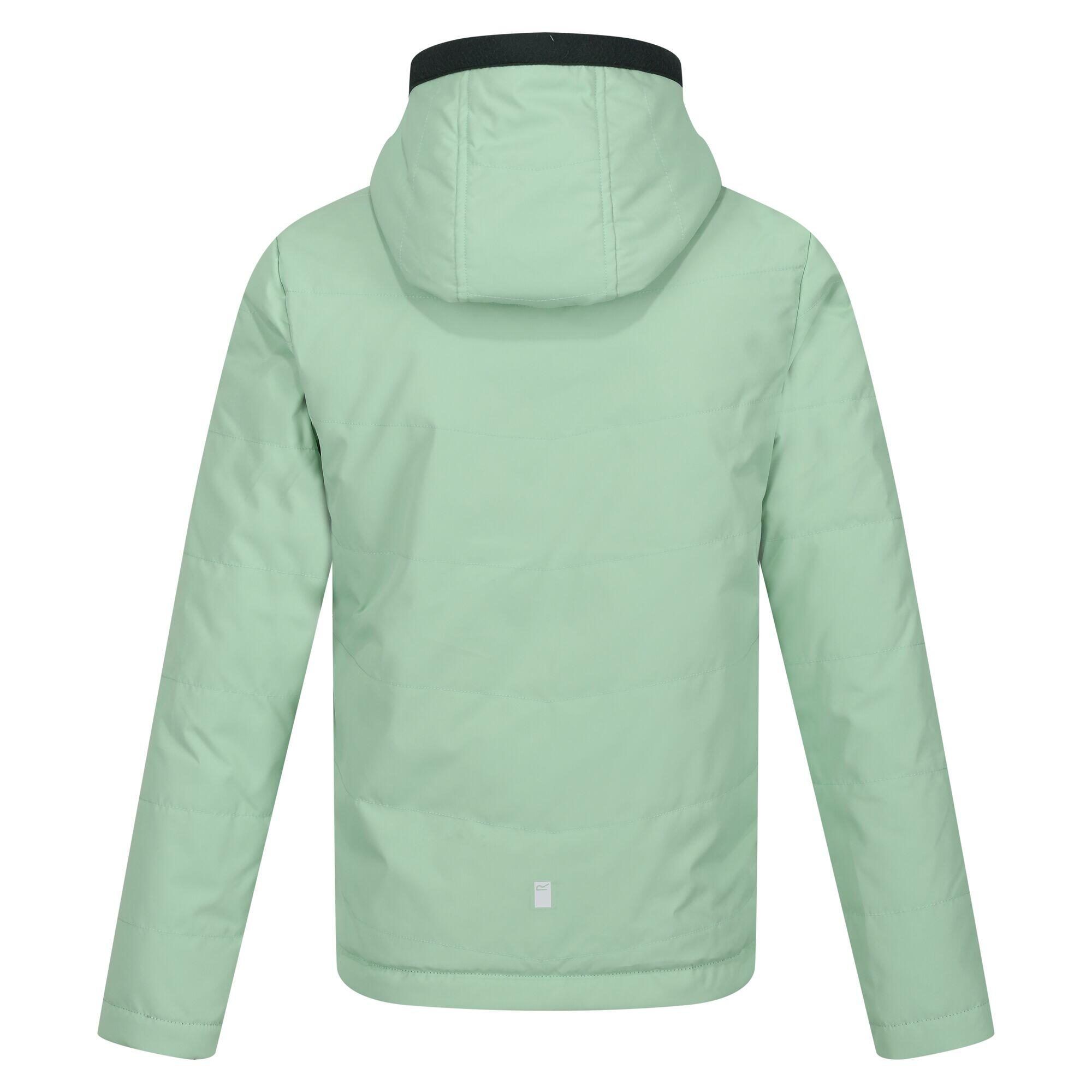 Childrens/Kids Kyrell Plain Reversible Jacket (Quiet Green/Darkest Spruce) 2/5