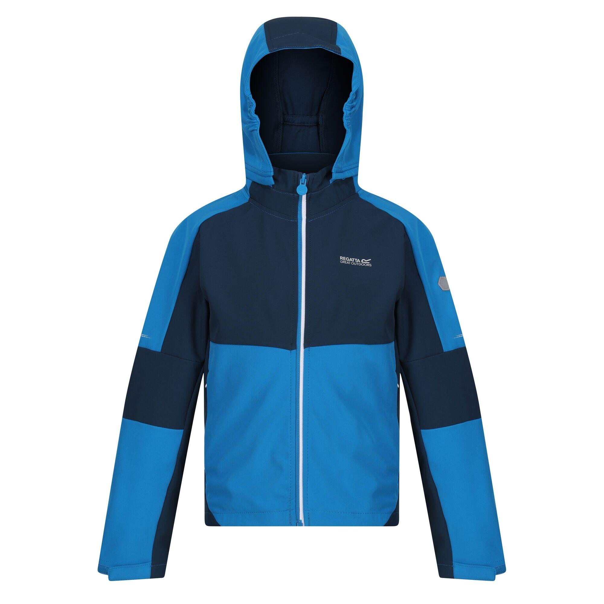 REGATTA Childrens/Kids Acidity VI Lightweight Soft Shell Jacket (Indigo Blue/Blue Wing)