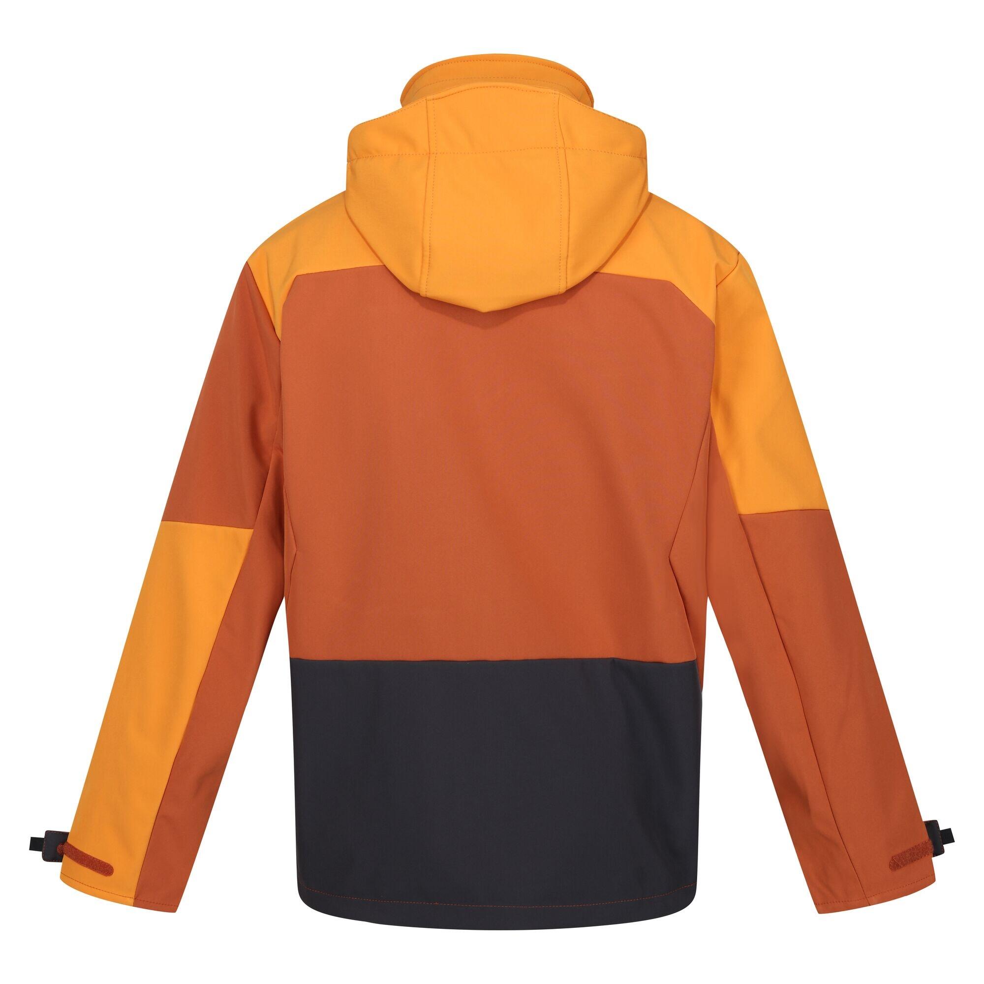 Mens Hewitts IX Soft Shell Jacket (Burnt Copper/Orange Pepper) 2/5