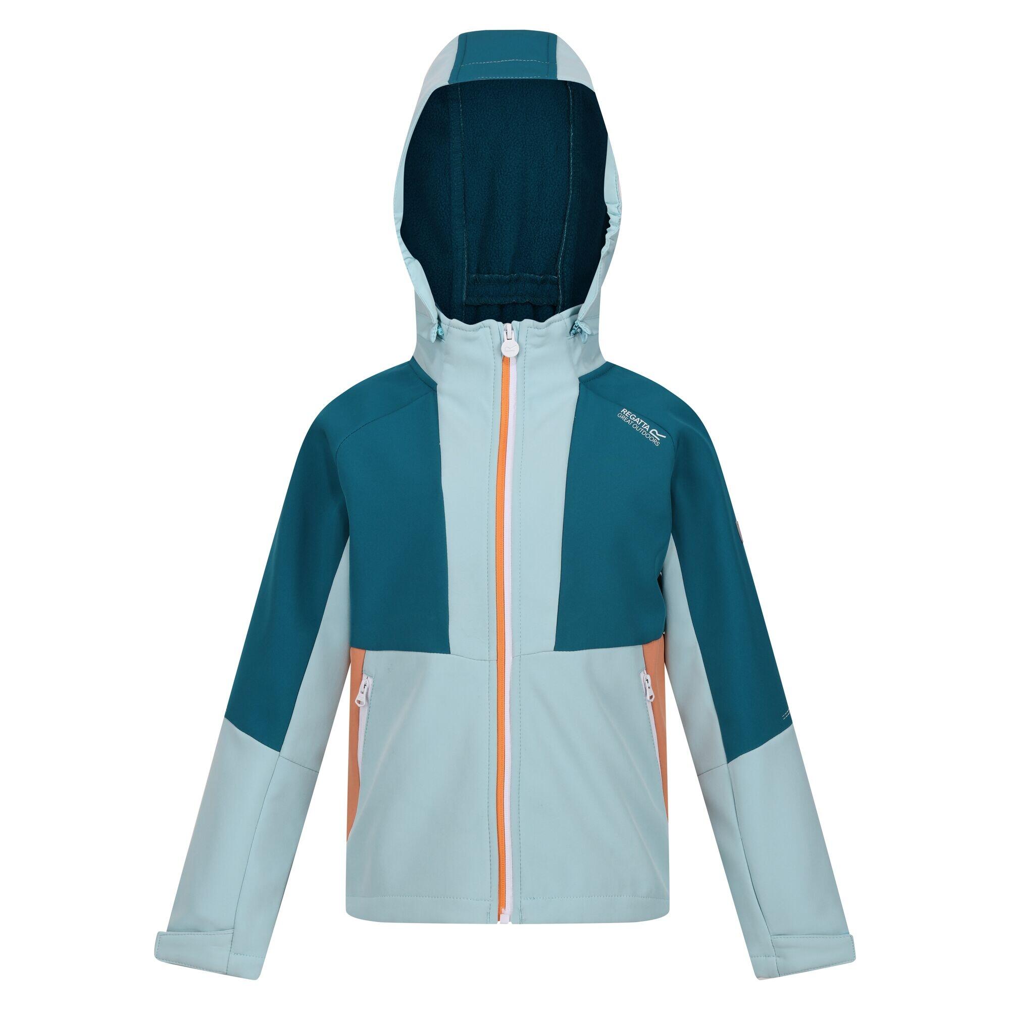 REGATTA Childrens/Kids Haydenbury Soft Shell Jacket (Sea Haze/Gulfstream)