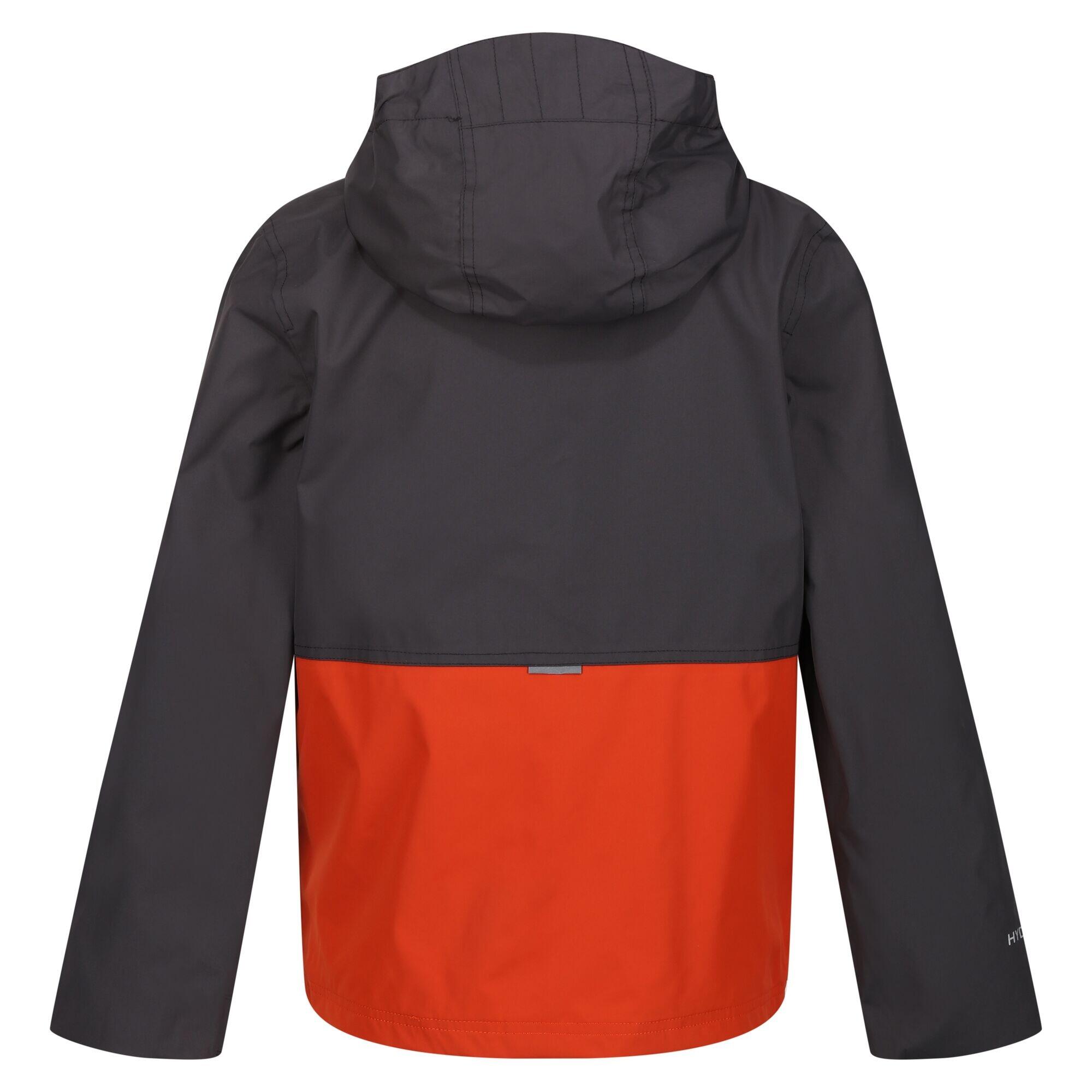 Childrens/Kids Hywell Waterproof Jacket (Seal Grey/Rusty Orange) 2/5