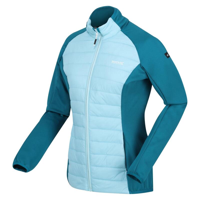 Veste hybride CLUMBER Femme (Bleu pâle / Bleu sarcelle foncé)