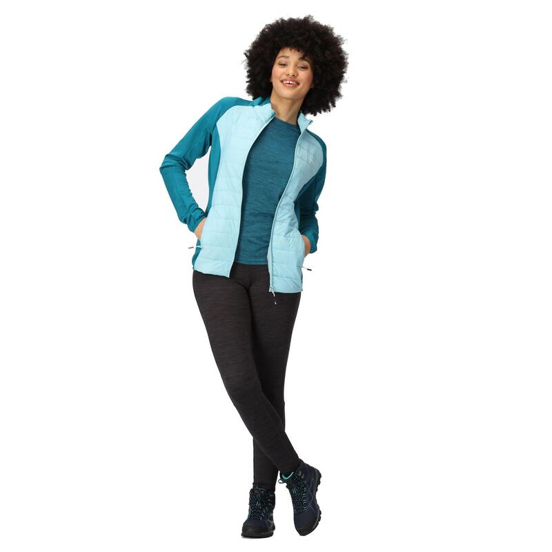 Veste hybride CLUMBER Femme (Bleu pâle / Bleu sarcelle foncé)