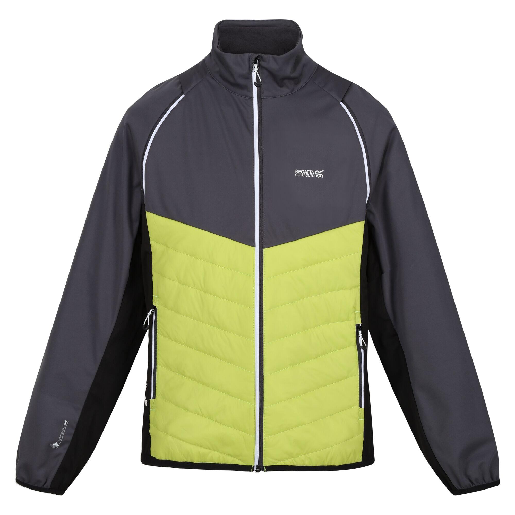 Mens Steren Hybrid Soft Shell Jacket (Seal Grey/Green Algae) 1/5