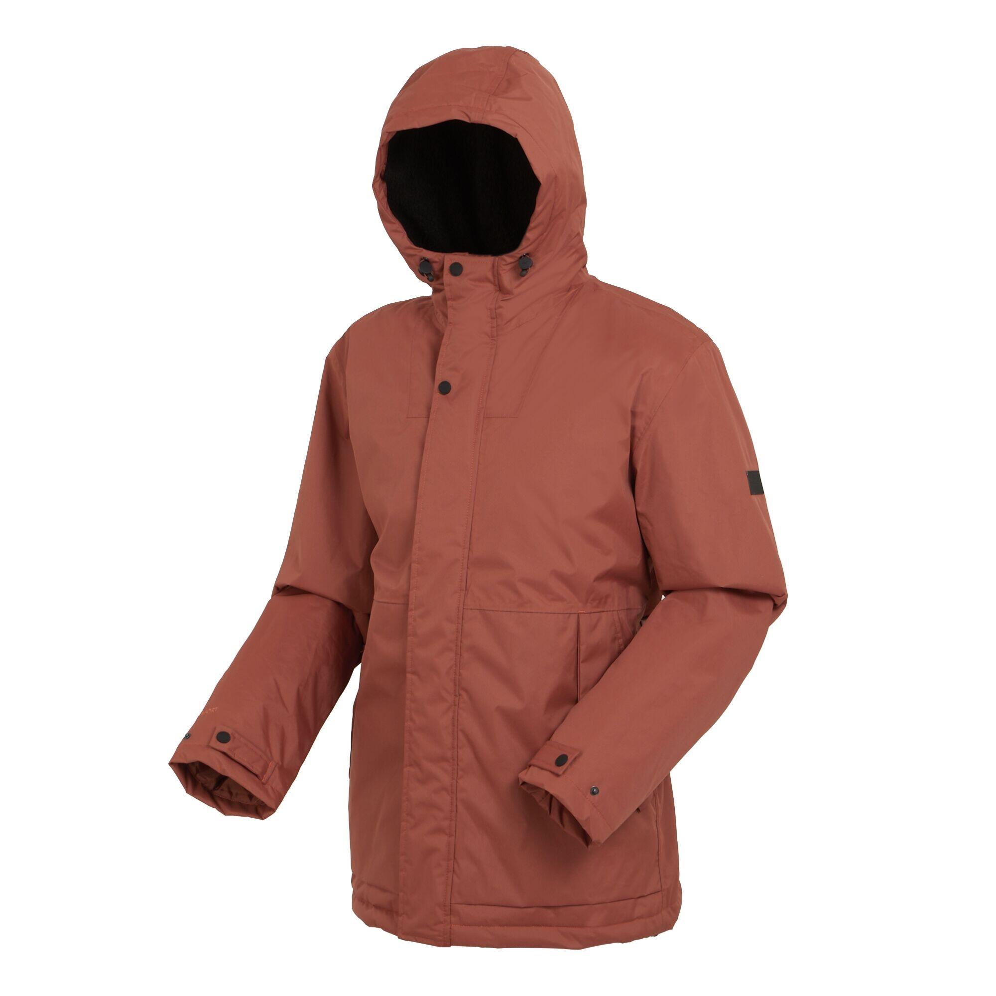 STERLINGS Men's Waterproof Jacket (Burnt Red)