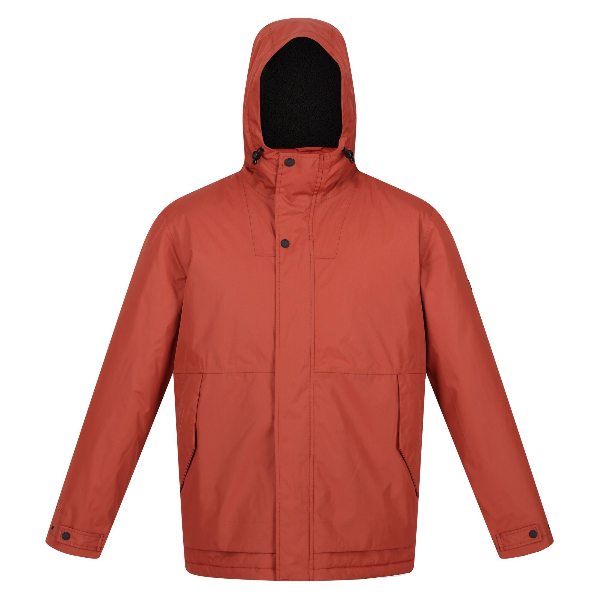 STERLINGS Men's Waterproof Jacket (Burnt Red)