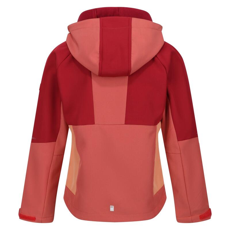 Veste softshell HAYDENBURY Enfant (Corail clair / Rouge foncé)