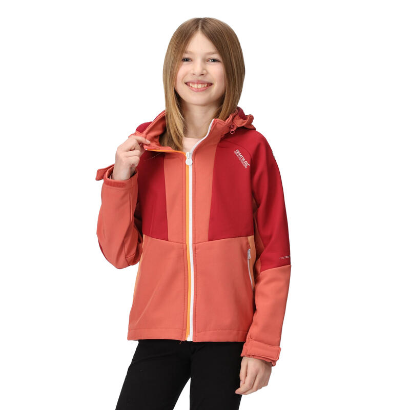 Kinder/Kids Haydenbury Soft Shell Jas (Mineraalrood/Rumba-rood)