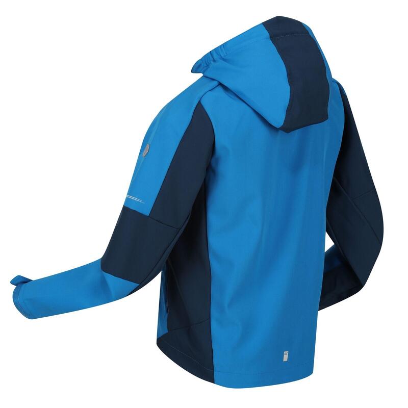 Chaqueta Softshell Acidity VI de Ligera para Niños/Niñas Azul Índigo, Ola Azul