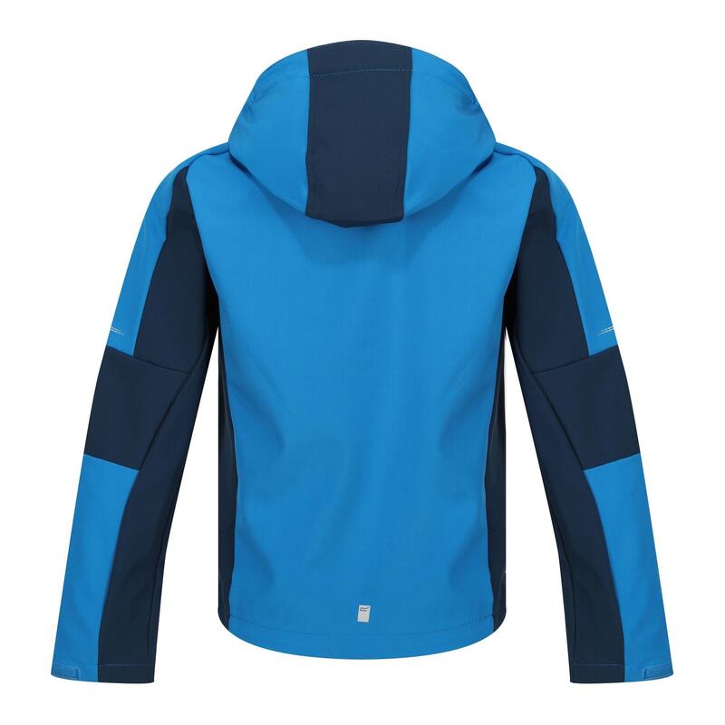 Chaqueta Softshell Acidity VI de Ligera para Niños/Niñas Azul Índigo, Ola Azul