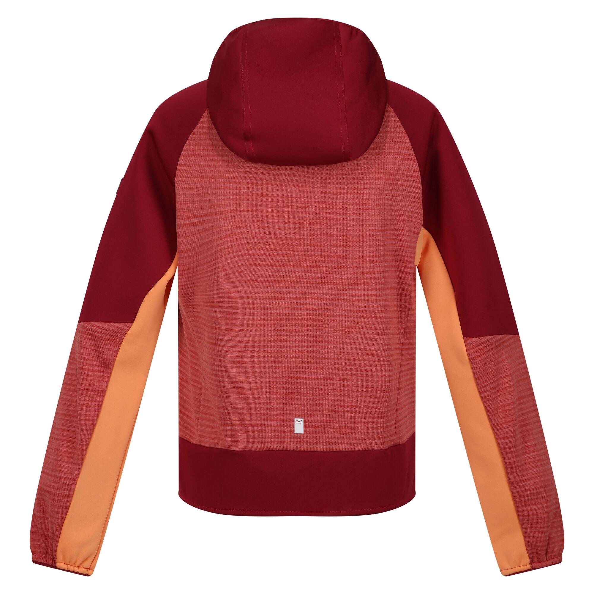 Childrens/Kids Prenton II Hooded Soft Shell Jacket (Mineral Red/Rumba Red) 2/5
