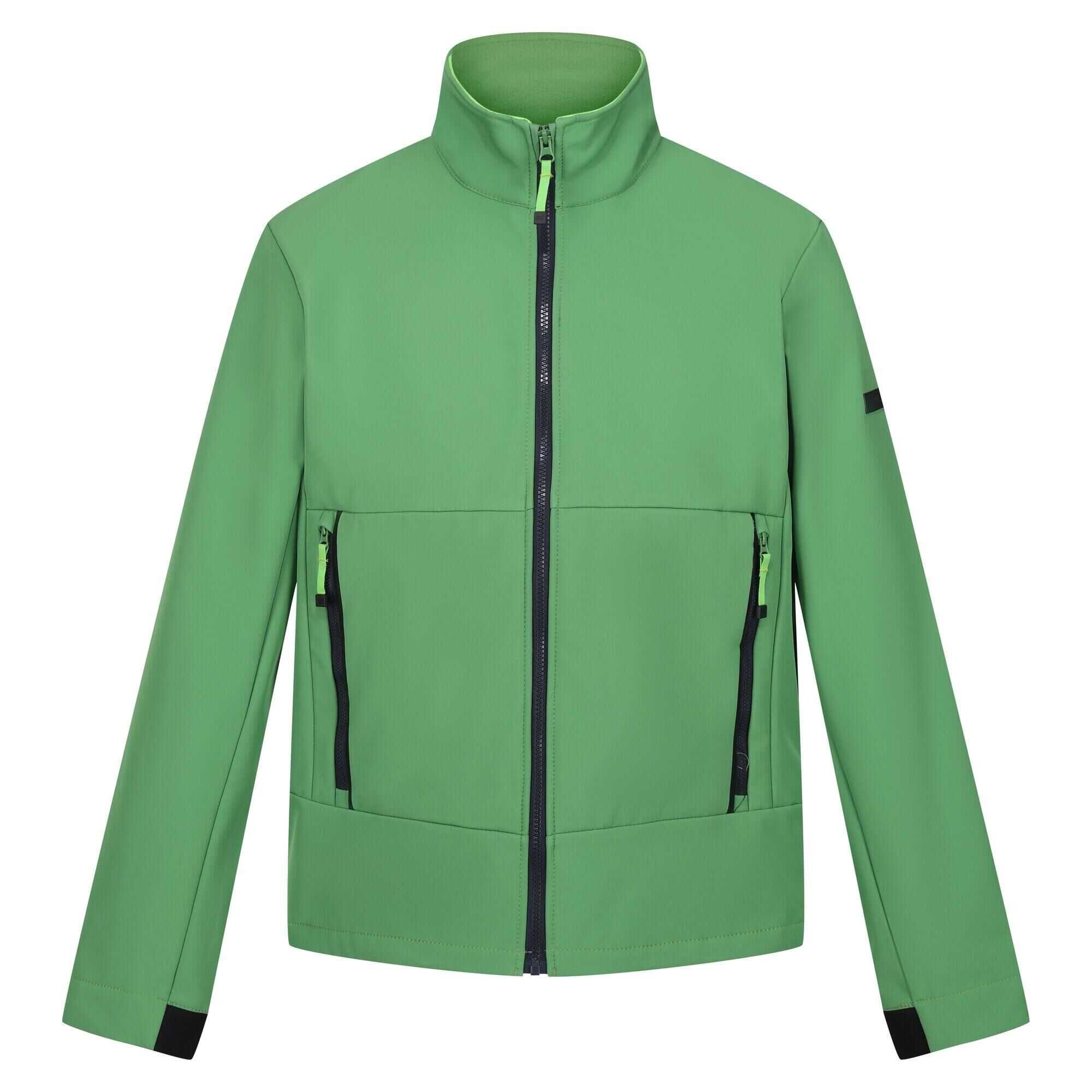 REGATTA Mens Dendrick Soft Shell Jacket (Field Green/Jasmine Green)