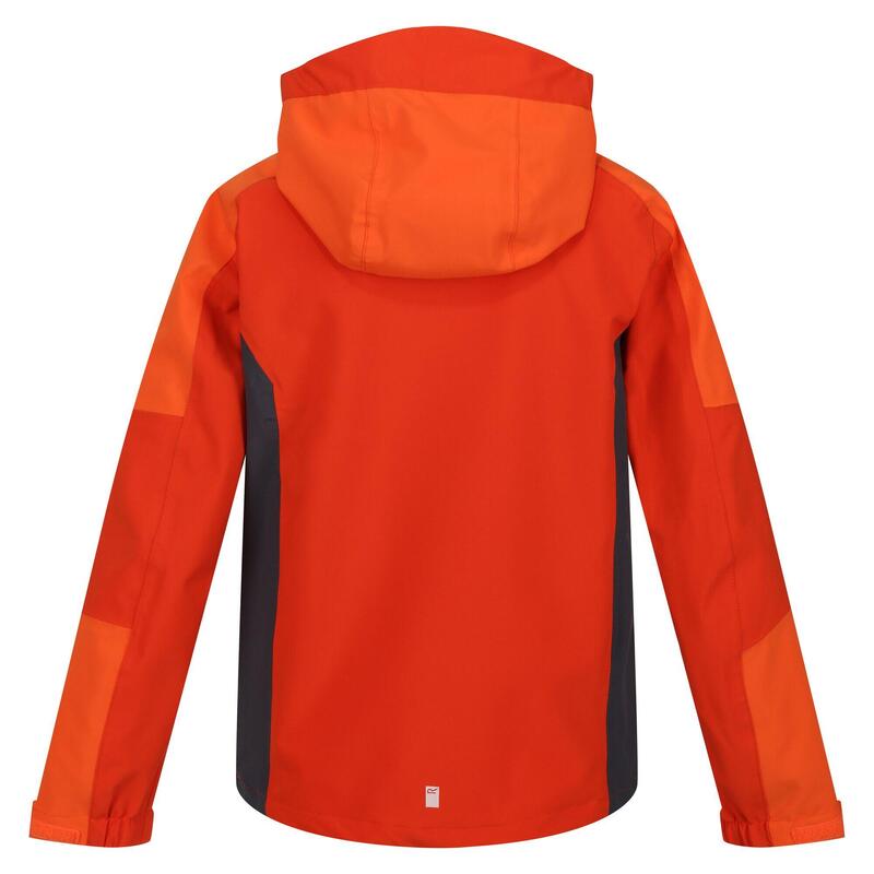 "Highton IV" Jacke, wasserfest für Kinder Rost/Orange/Leuchtend Orange