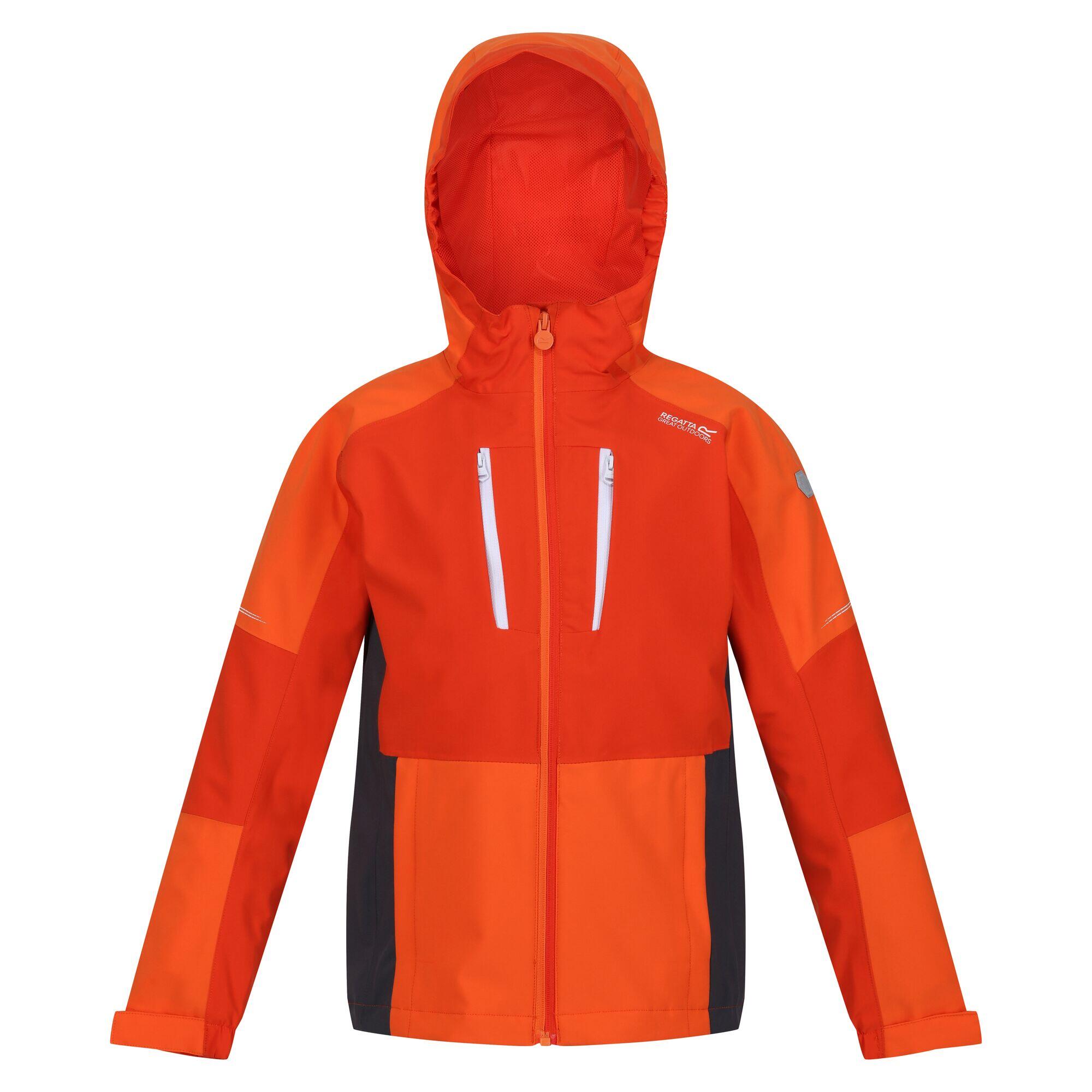 Childrens/Kids Highton IV Waterproof Jacket (Rusty Orange/Blaze Orange) 1/5