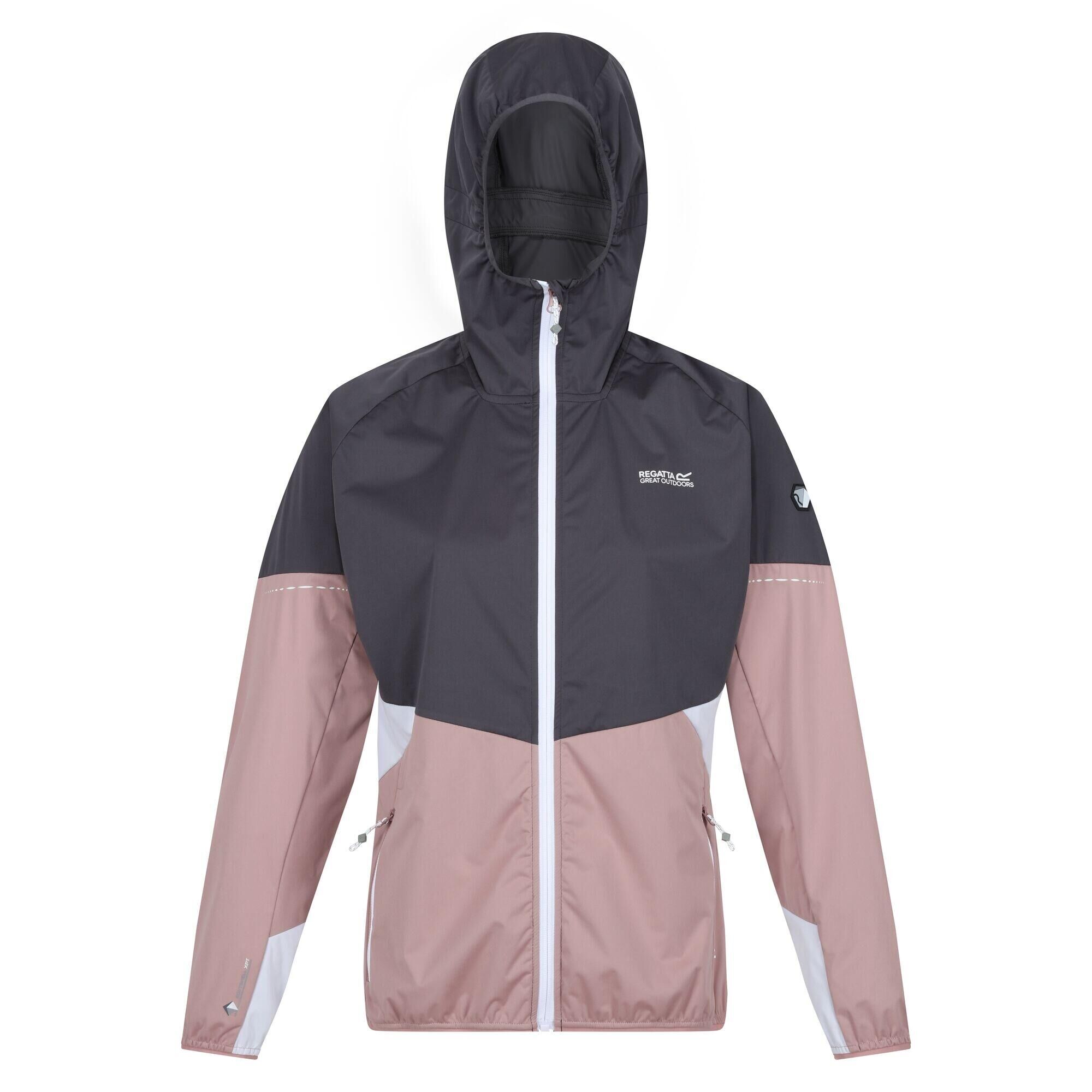 REGATTA Womens/Ladies Tarvos V Lightweight Soft Shell Jacket (Dusky Rose/Seal Grey)