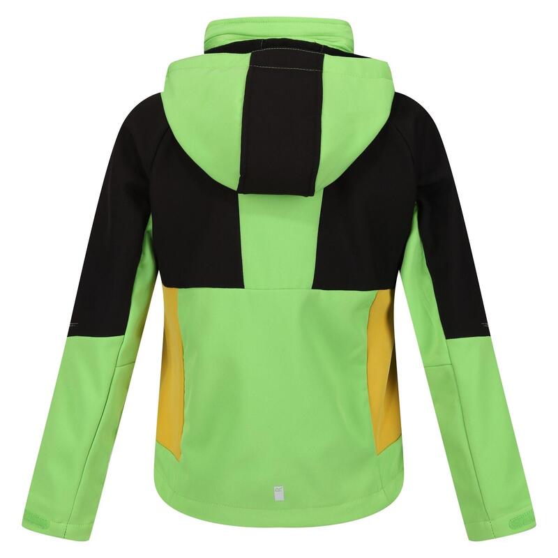 Veste softshell HAYDENBURY Enfant (Vert jasmin / Noir)