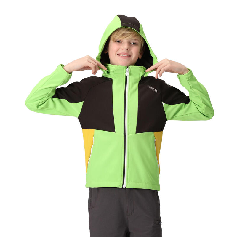 Kinder/Kids Haydenbury Soft Shell Jas (Jasmijngroen/Zwart)