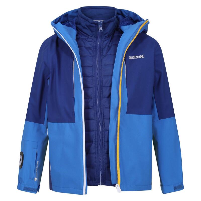 Veste imperméable HYDRATE Enfant (Bleu foncé / Bleu roi)