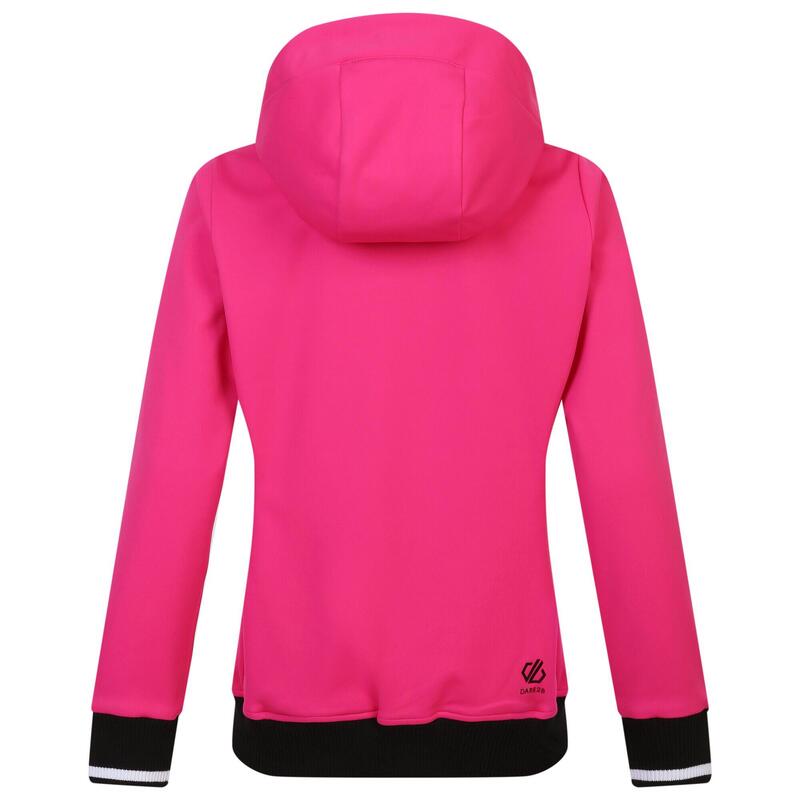 Chaqueta Fend para Mujer Negro, Rosa Puro