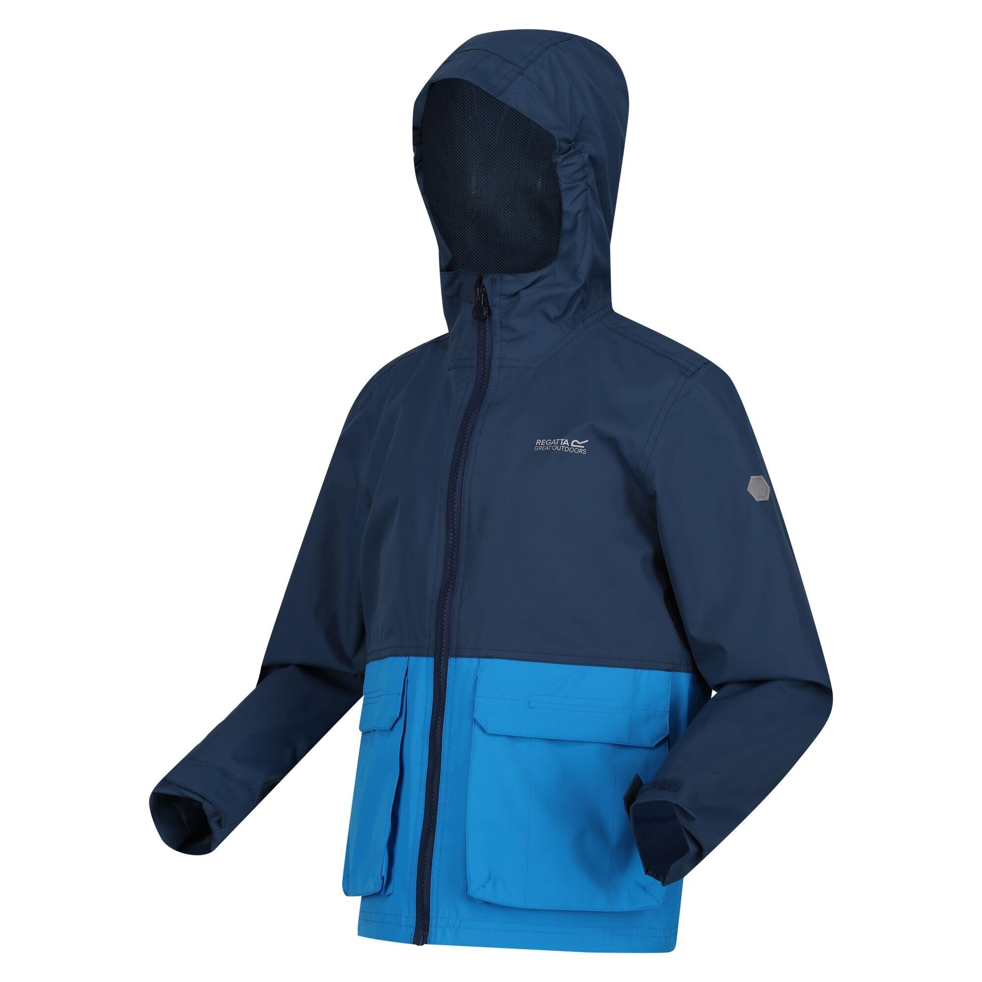 Childrens/Kids Hywell Waterproof Jacket (Blue Wing/Indigo) 4/5