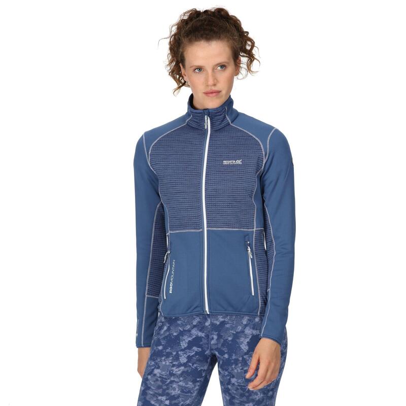 Dames Yare VII Marl Full Zip Soft Shell Jas (Stoffige denim)